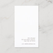 ミニマリストピンクグラデーション美しいサロン 名刺 (裏面)