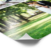 ミニマリストピンクスクウェア金ゴールドモノグラム結婚ズ フォトプリント (角)