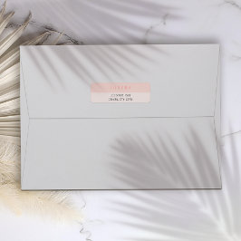 ミニマリストピンクツートーンの名刺 ラベル