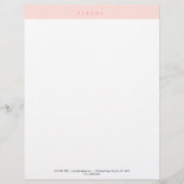 ミニマリストピンクツートーン レターヘッド (正面)