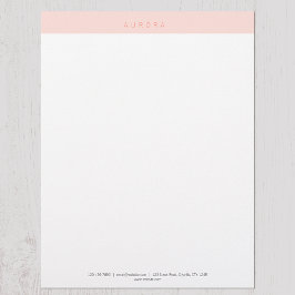 ミニマリストピンクツートーン レターヘッド