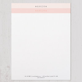 ミニマリストピンクツートーン レターヘッド