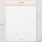 ミニマリストピンクツートーン レターヘッド (正面)