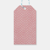 ミニマリストピンクテディベア赤ちゃんシャワーありがとうG ギフトタグ (裏面)