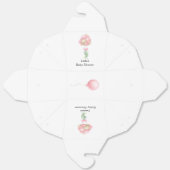 ミニマリストピンクバルーン女の子ベビーシャワー フェイバーボックス (見開き)