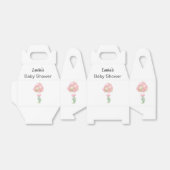 ミニマリストピンクバルーン女の子ベビーシャワー フェイバーボックス (折り畳みなし)