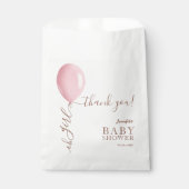 ミニマリストピンクバルーンOhガールベビーシャワー フェイバーバッグ (正面)