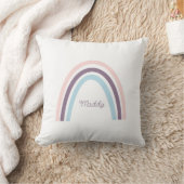 ミニマリストピンクパープルブルーボーホレインボー クッション (ブランケット)