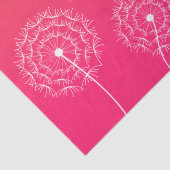 ミニマリストピンクホワイトダンデリオンナスキュートフローラ 薄葉紙 (詳細)