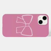 ミニマリストピンクボウ Case-Mate iPhoneケース (裏面 (横))