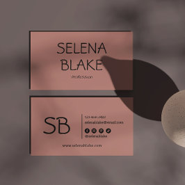 ミニマリストピンクボホ | トレンディーレトロシック 名刺