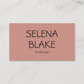 ミニマリストピンクボホ | トレンディーレトロシック 名刺 (正面)