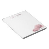 ミニマリストピンクポピーブランディング ノートパッド (アングル)
