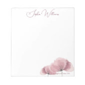 ミニマリストピンクポピーブランディング ノートパッド (正面)