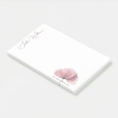 ミニマリストピンクポピーブランディング ポストイット (アングル)