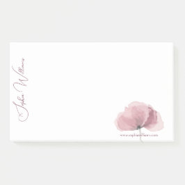 ミニマリストピンクポピーブランディング ポストイット