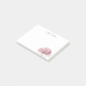 ミニマリストピンクポピーブランディング ポストイット (アングル)