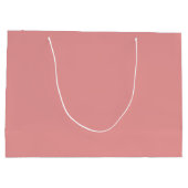 ミニマリストピンク小さな人間のShindig赤ちゃんシャワー ラージペーパーバッグ (裏面)