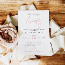 ミニマリストピンク小さな人間のShindig赤ちゃんシャワー