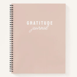 ミニマリストピンク感謝ジャーナル ノートブック