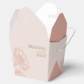 ミニマリストピンク結婚フローラ フェイバーボックス (オープン)