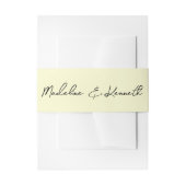 ミニマリストピンク結婚式招待状ベリーバンド 招待状ベリーバンド (正面例)