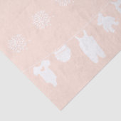 ミニマリストピーチクローザライン赤ちゃんガールシャワー 薄葉紙 (詳細)