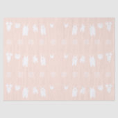 ミニマリストピーチクローザライン赤ちゃんガールシャワー 薄葉紙 (正面)