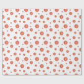 ミニマリストピーチサンパタンボホベイビーシャワー ラッピングペーパー (フラット)