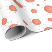 ミニマリストピーチサンパタンボホベイビーシャワー ラッピングペーパー (ロールコーナー)