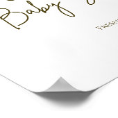 ミニマリストピーチフローラウェルカムポスター ポスター (角)