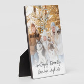 ミニマリストファミリーフォトオーバーレイカスタム引用文 フォトプラーク (側面)