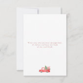 ミニマリストファミリーフォトクリスマスホリデーカード サンキューカード (裏面)