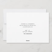 ミニマリストファミリーフォトクリスマスホリデーカード シーズンカード (裏面)