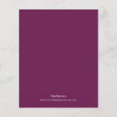 ミニマリストフォトカシスBUDGET結婚式招待状 (裏面)