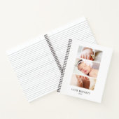 ミニマリストフォトコラージュ名前をカスタムする ノートブック (内部)