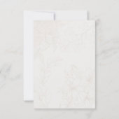 ミニマリストフォトコラージュ結婚式サンクスカード サンキューカード (裏面)
