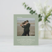 ミニマリストフォトセージBUDGET結婚式招待状 (スタンド正面)