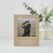 ミニマリストフォトタンBUDGET結婚式招待状 (スタンド正面)