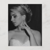 ミニマリストフォトバジェットブライダルブランチ招待状 (裏面)