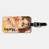 ミニマリストフォトフルフォトシンプルおもしろいシックかわいい ラゲッジタグ (正面横)