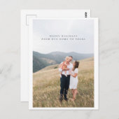 ミニマリストフォトホリデーポストカード ポストカード (正面/裏面)