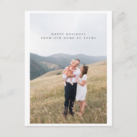 ミニマリストフォトホリデーポストカード ポストカード (正面)