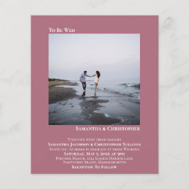 ミニマリストフォトマイヴBUDGET結婚式招待状