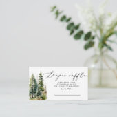 ミニマリストフォレストおむつラッフルチケット エンクロージャーカード (スタンド正面)