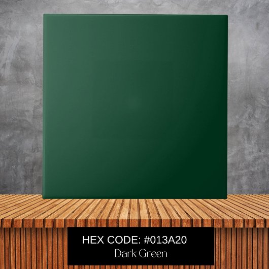 ミニマリストフォレストグリーンプレーン無地のカラー タイル