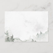 ミニマリストフォレスト詳細結婚ズ エンクロージャーカード (裏面)