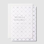 ミニマリストフォーマルタイポグラフィ結婚ズ ベラム紙招待状 (オフセット (招待状))