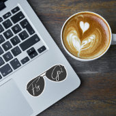 ミニマリストフライガールタイポグラフィ,アビエーターサングラス シール