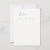 ミニマリストフラットテ空白のーブルゲスト座席表 (正面)